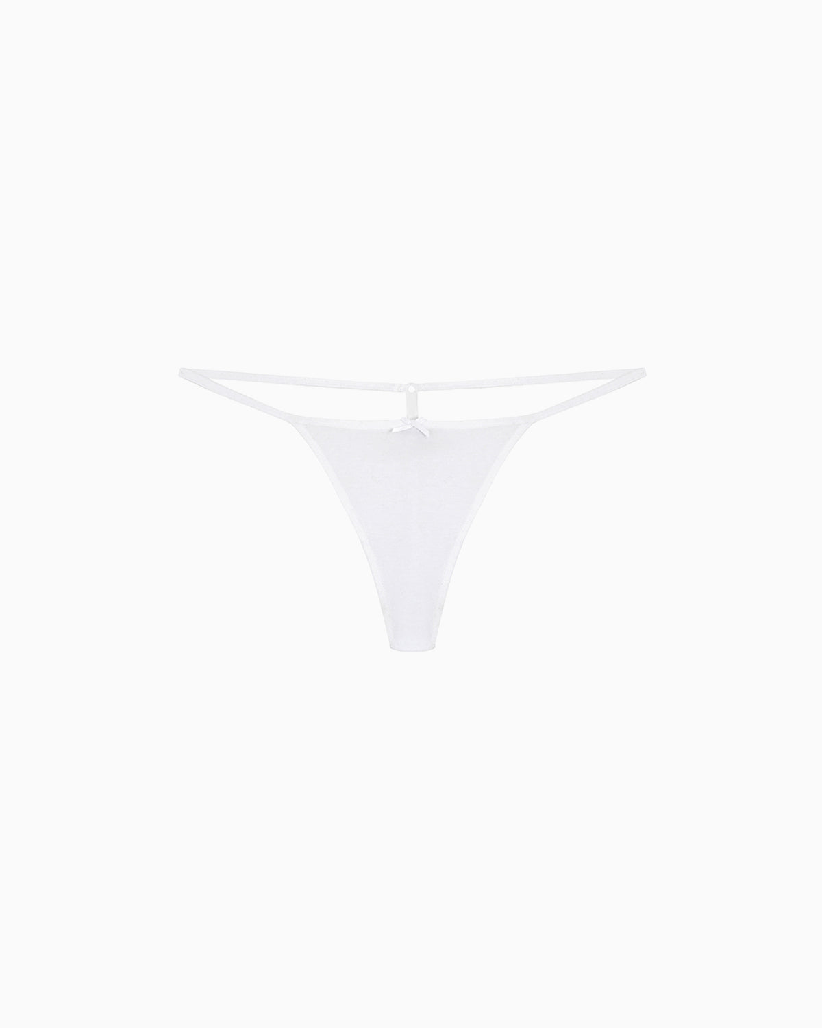 The Tanga: White Cotton Jersey