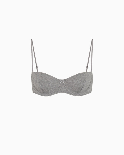 The Teacup: Grey Cotton Jersey – Cou Cou Intimates