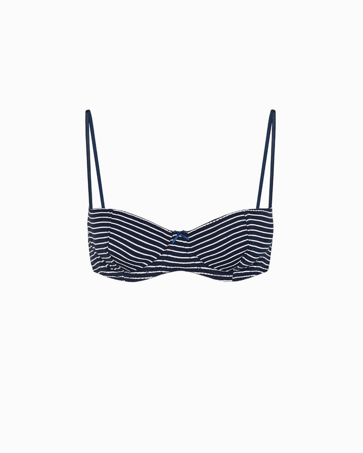 Teacup Bra French Stripe Cotton Jersey