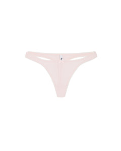 Pink thong on a white background