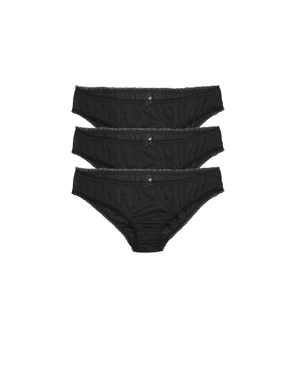 The Brief 3-Pack: Cotton Voile Black