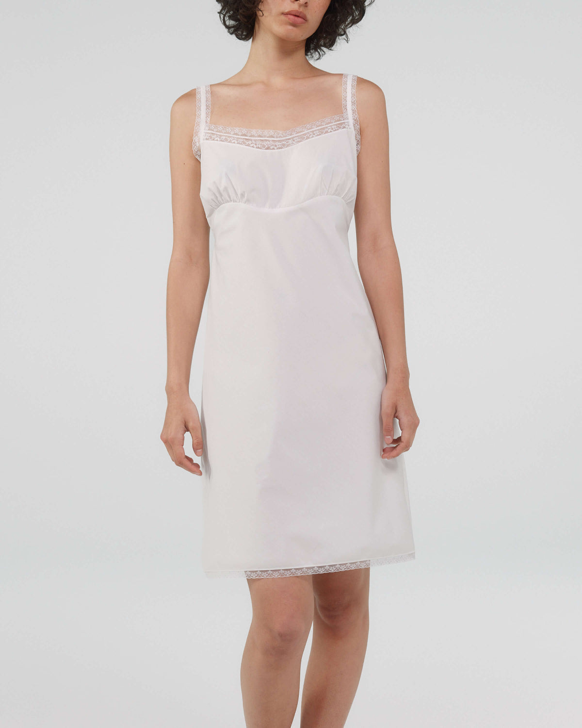 The Slip Dress: White Cotton Voile – Cou Cou Intimates