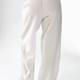 White pants on a white background