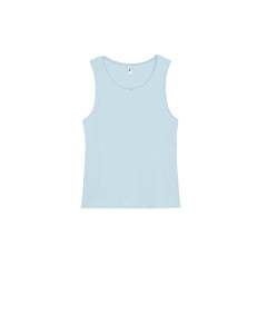 The Vest: Cotton Jersey Sky Blue