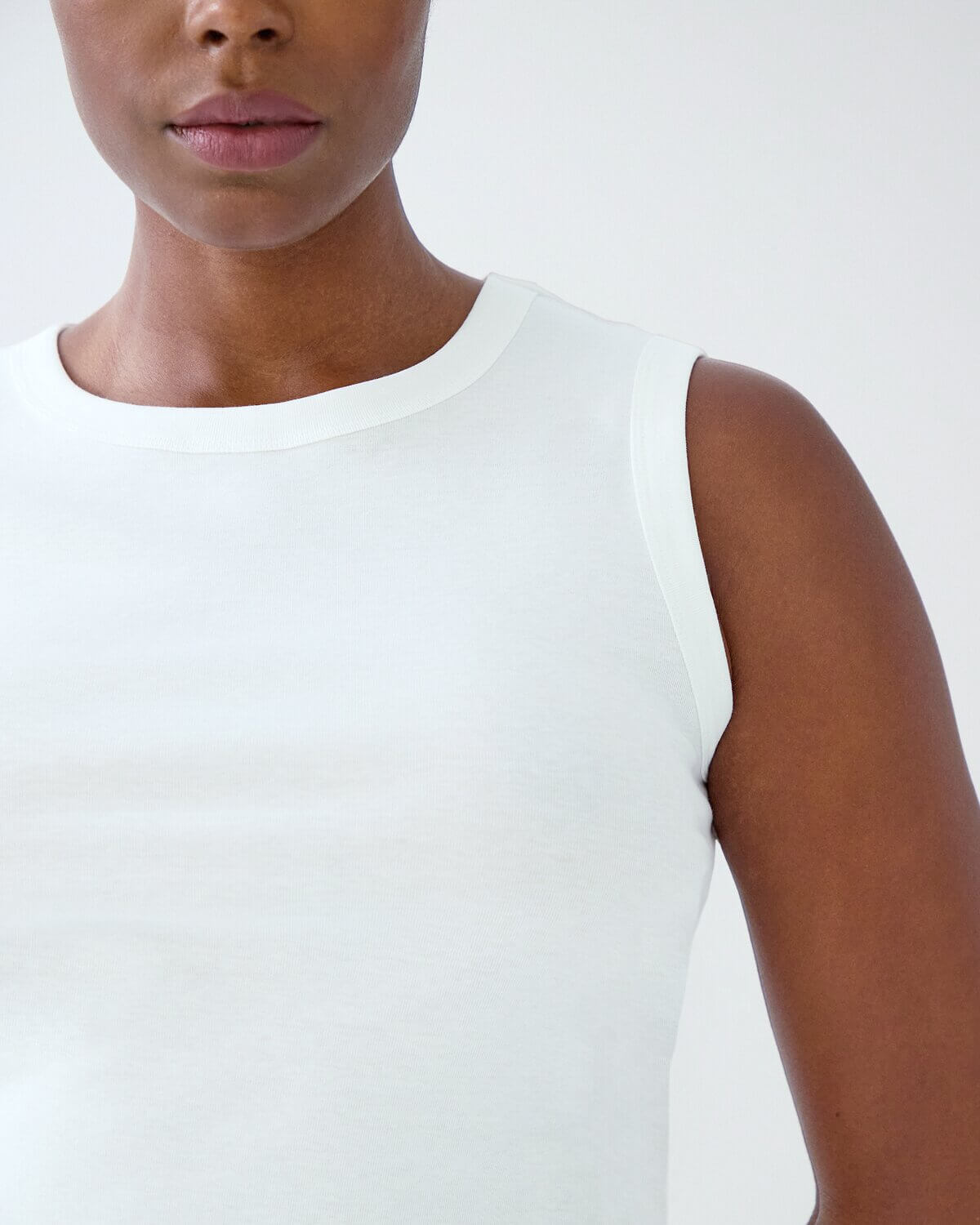 The Muse Tank: Cotton Jersey White – Cou Cou Intimates
