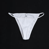 The Tanga Brief: White Cotton Jersey