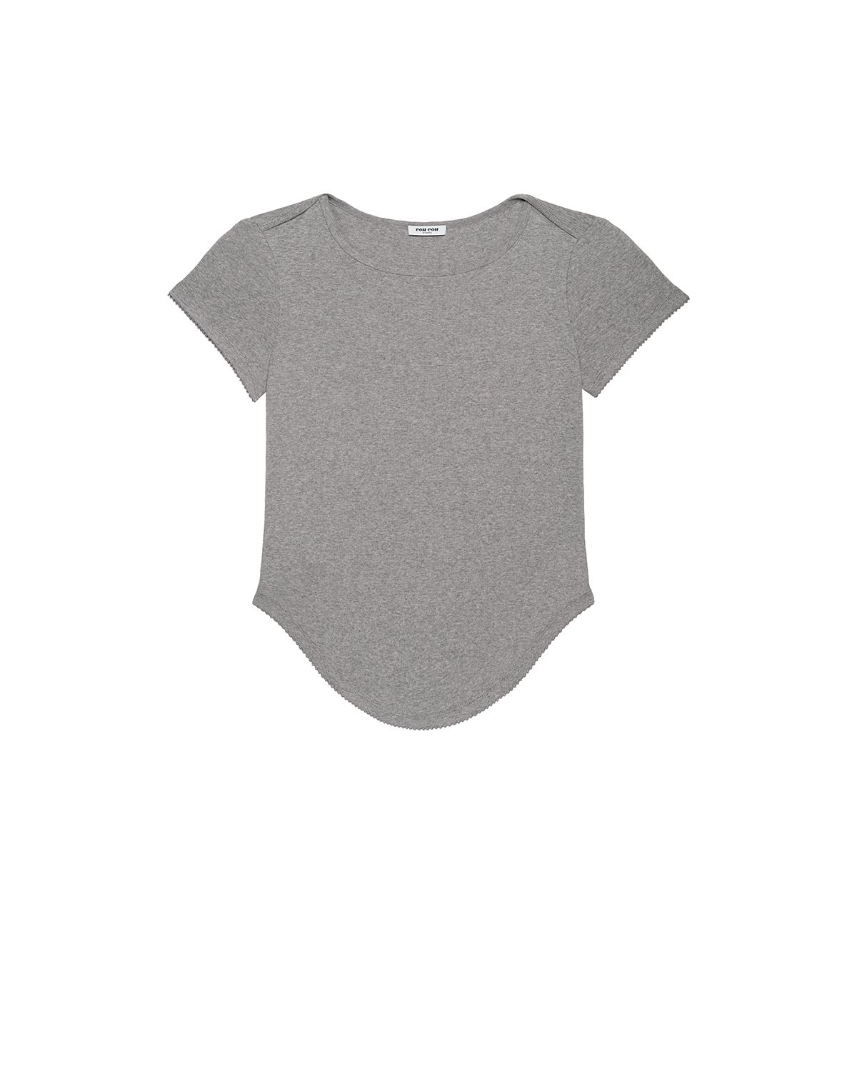 Gray t-shirt on a white background
