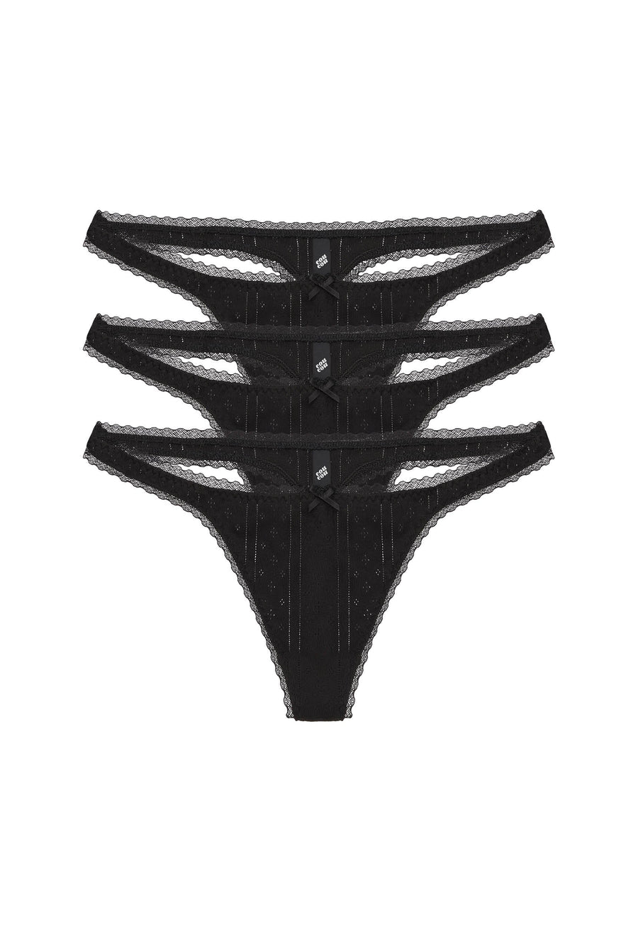 The Thong: Three Pack – Cou Cou Intimates